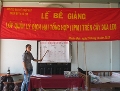 Lễ Bế giảng lớp huấn luyện quản lý dịch hại tổng hợp (IPM) trên cây dưa leo tại ấp Bàu Trăn, xã Nhuận Đức, huyện Củ Chi